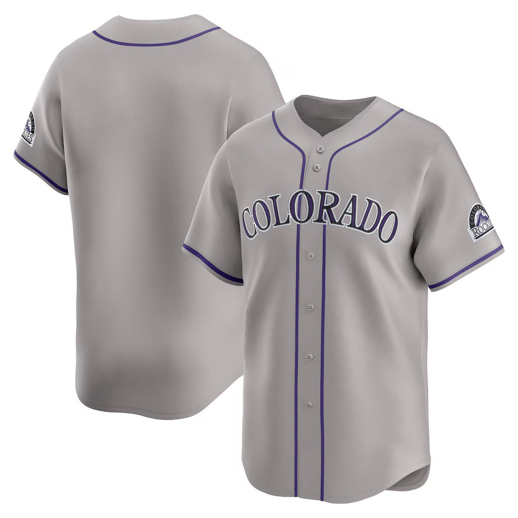 Colorado Rockies Gray CLOTHIN Road Limited Jersey