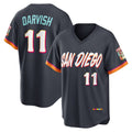 San Diego Padres #11 Yu Darvish Obsidian CLOTHIN 2026 City Connect Stadium Jersey