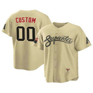 Custom Arizona Diamondbacks Gold CLOTHIN ACTIVE PLAYER 2021 City Connect Cool Base Stitched Jersey