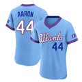 Atlanta Braves #44 Hank Aaron Player Powder Blue CLOTHIN 2026 City Connect T-shirt Limited Elite Home Game Stitched Jerseys