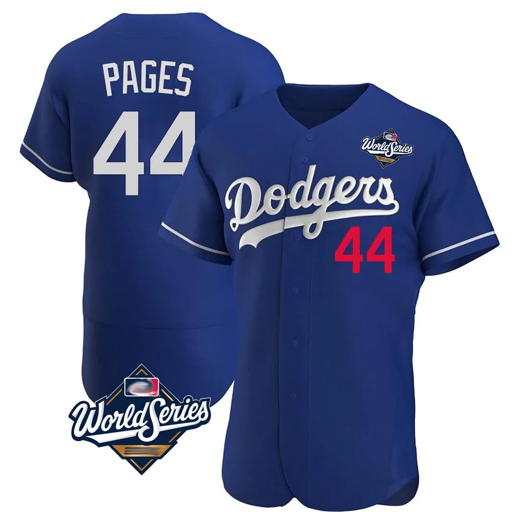 Los Angeles Dodgers #44 Andy Pages Player Royal CLOTHIN World Series Limited Elite Home Stitched Jerseys