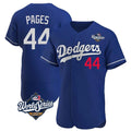 Los Angeles Dodgers #44 Andy Pages Player Royal CLOTHIN World Series Limited Elite Home Stitched Jerseys