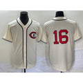 Chicago Cubs #16 Patrick Wisdom 2022 Cream CLOTHIN Field of Dreams Cool Base Stitched Jersey