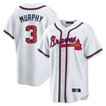 Atlanta Braves #3 Dale Murphy Player White CLOTHIN Home Game Stitched Jerseys