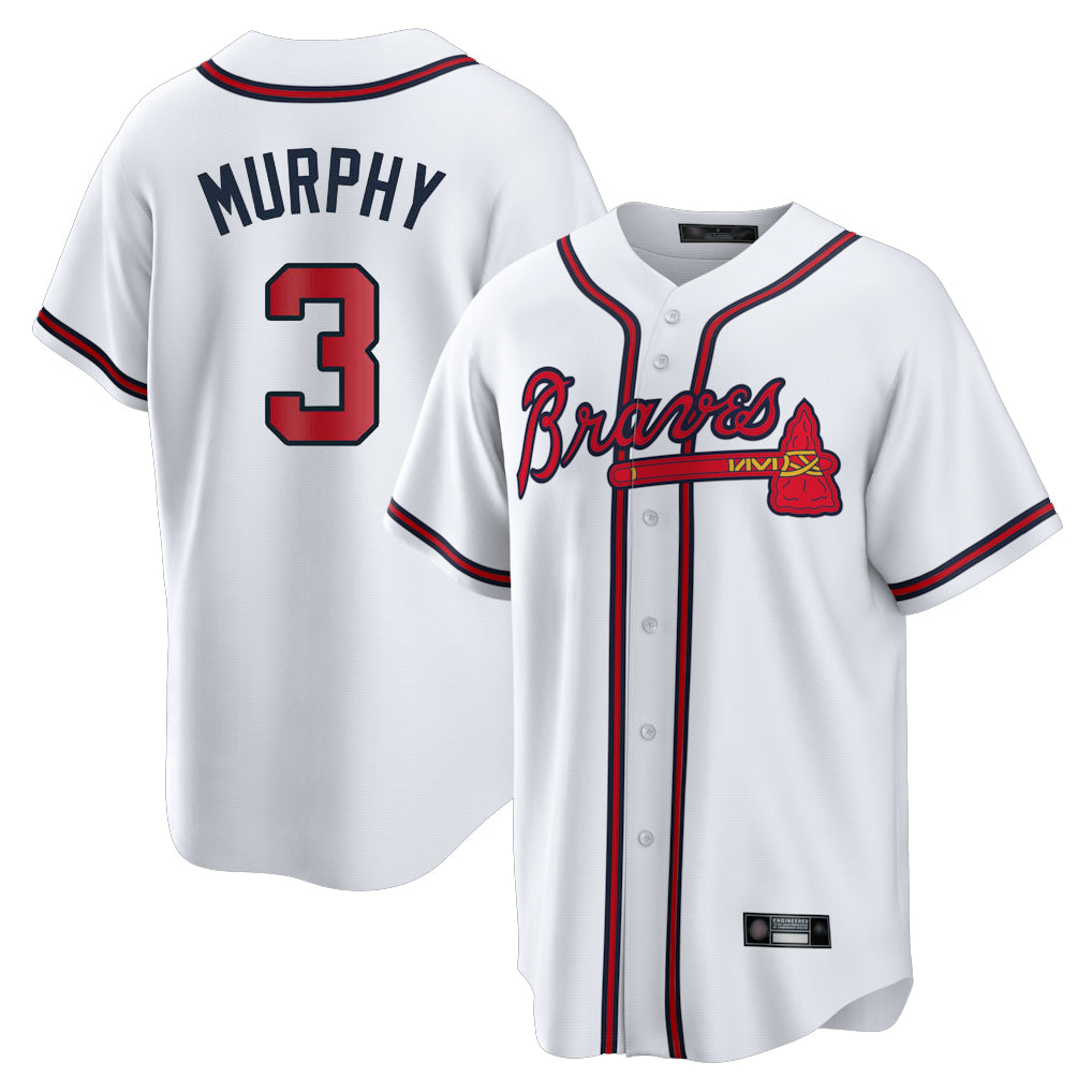 Atlanta Braves #3 Dale Murphy Player White CLOTHIN Home Game Stitched Jerseys