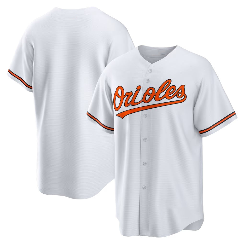 Baltimore Orioles White CLOTHIN Home Replica Team Jersey