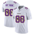Custom B.Ravens White CLOTHIN Team Big Logo Vapor Untouchable Limited Jersey