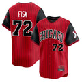 Chicago White Sox #72 Carlton Fisk Player Red CLOTHIN City Connect Limited Home Stitched Jerseys