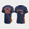 Houston Astros #20 Chas McCormick Navy CLOTHIN 60th Anniversary Flex Base Stitched Jersey