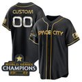 Custom Houston Astros Active Player Black Gold CLOTHIN 2022 World Series Stitched Jersey