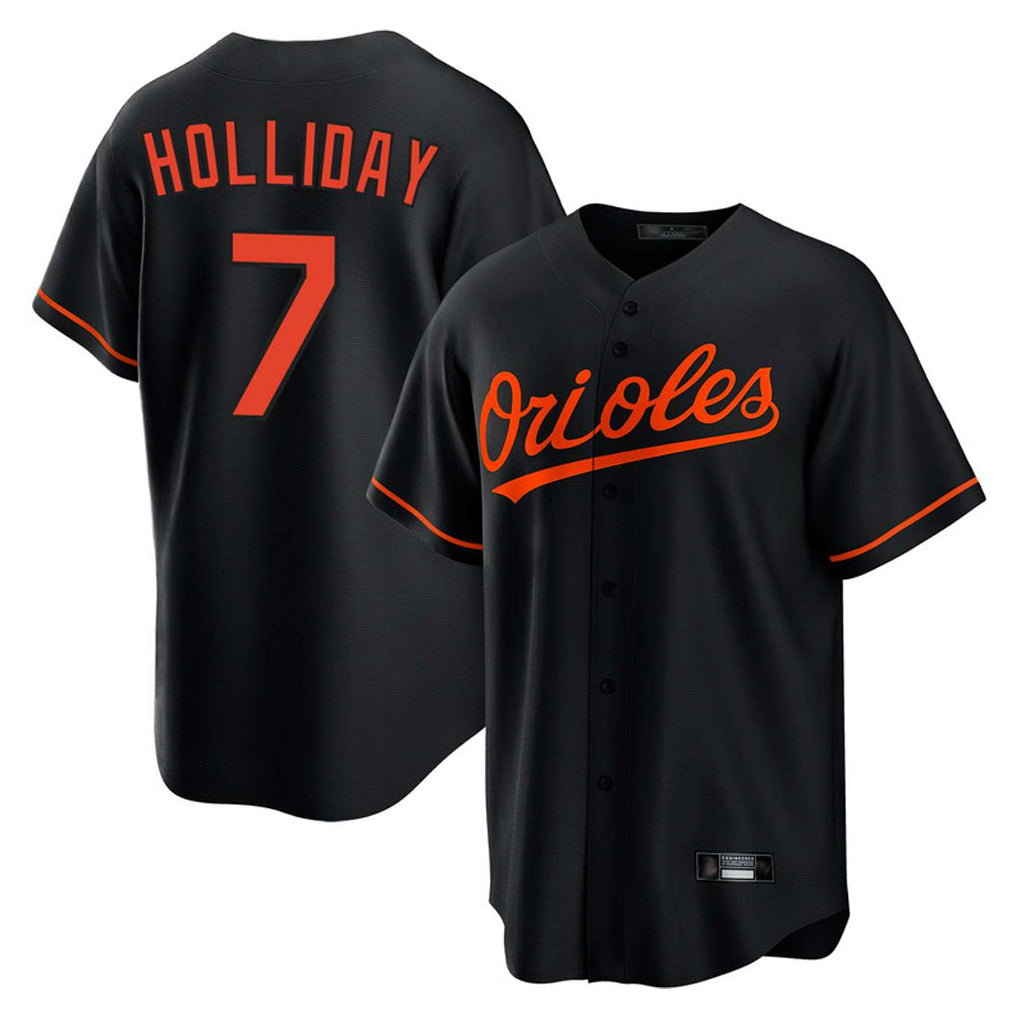 Baltimore Orioles #7 Jackson Holliday Player Black CLOTHIN Home Game Stitched Jerseys