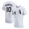 Chicago White Sox #10 Chase Meidroth Player White CLOTHIN Stripe Limited Elite Home Stitched Jerseys
