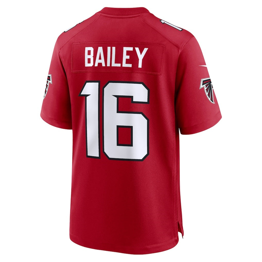 A.Falcons #16 Jake Bailey Red CLOTHIN Team Game Jersey