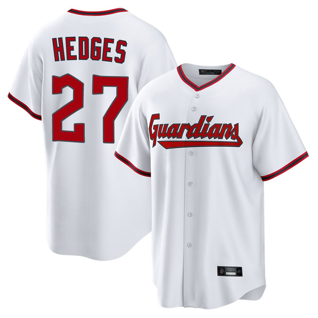 Cleveland Guardians #27 Austin Hedges Player White CLOTHIN Game Home Stitched Jerseys