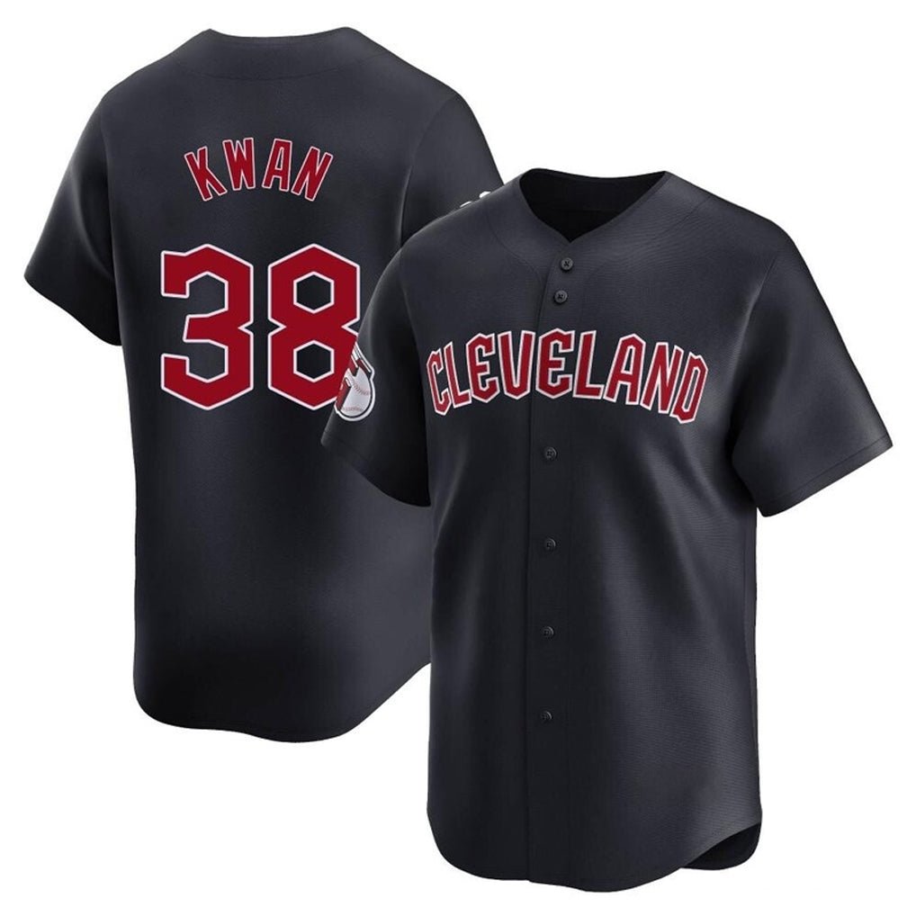 Cleveland Guardians #38 Steven Kwan Player Navy CLOTHIN Limited Home Game Stitched Jerseys