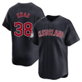 Cleveland Guardians #38 Steven Kwan Player Navy CLOTHIN Limited Home Game Stitched Jerseys