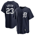 Detroit Tigers #23 Kirk Gibson Player Navy CLOTHIN Game Home Stitched Jerseys