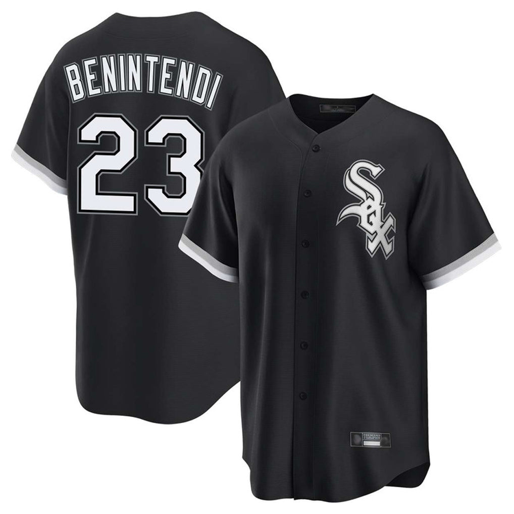 Chicago White Sox #23 Andrew Benintendi Player Black CLOTHIN Home Game Stitched Jerseys