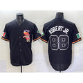 Chicago White Sox #88 Luis Robert Jr. Black CLOTHIN Mexico Limited Stitched Jersey