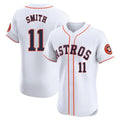 Houston Astros #11 Cam Smith Player White CLOTHIN Limited Elite Home Stitched Jerseys