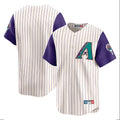 Arizona Diamondbacks Ivory Throwback Cooperstown CLOTHIN Limited Home Blank Player Stitched Jerseys