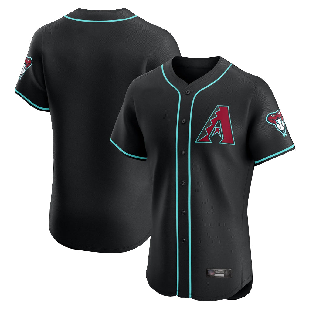 Arizona Diamondbacks Black CLOTHIN Limited Limited Elite Home Game Blank Player Stitched Jerseys