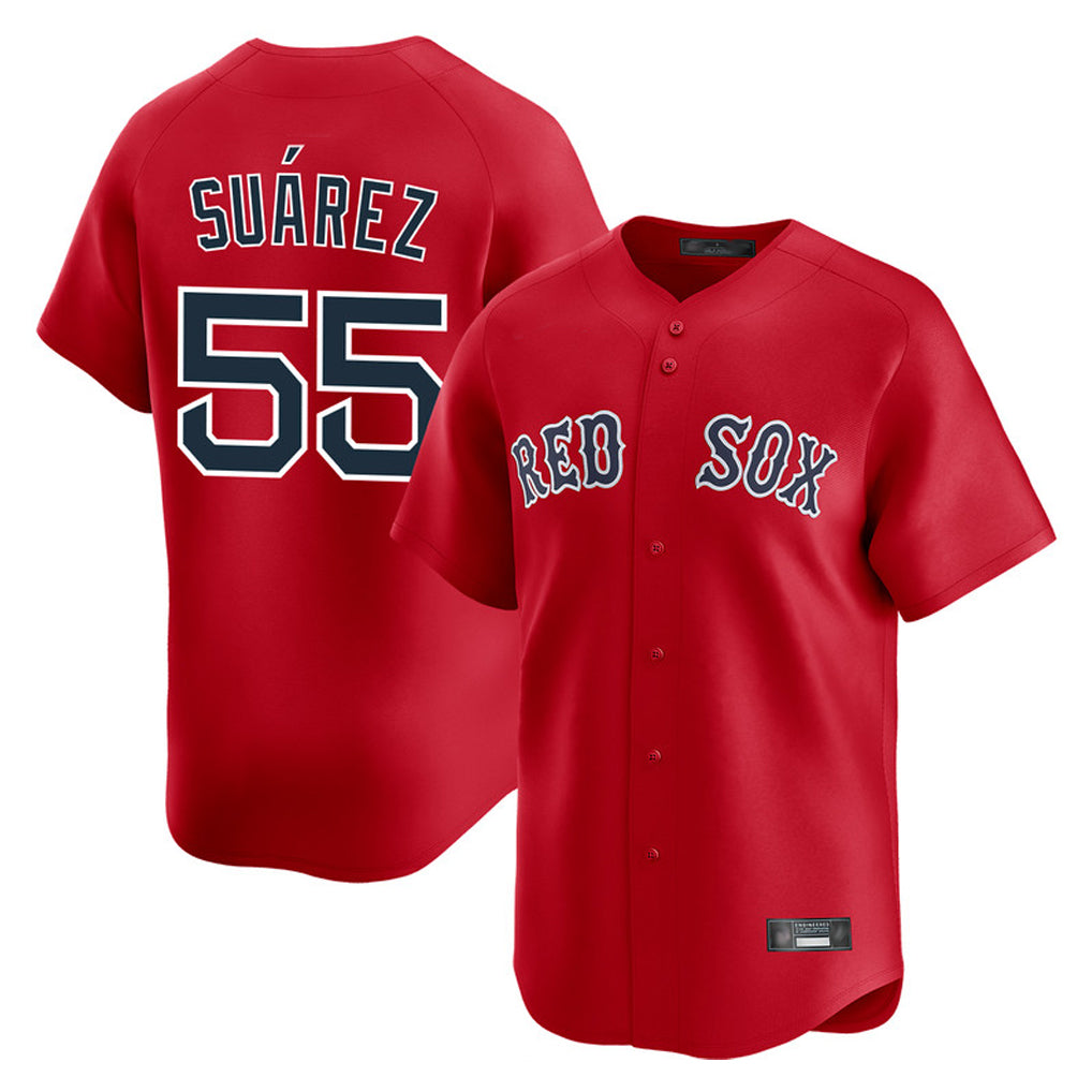 Boston Red Sox #55 Ranger Suarez Player Red CLOTHIN Limited Home Game Stitched Jerseys1