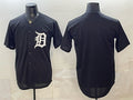 Detroit Tigers Blank Black CLOTHIN Limited Stitched Jersey