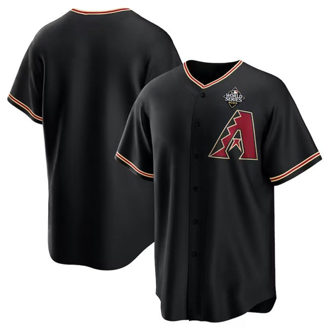 Arizona Diamondbacks Blank Black CLOTHIN 2023 World Series Cool Base Stitched Jersey