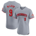 Cincinnati Reds #9 Matt McLain Player Gray CLOTHIN Limited Elite Home Stitched Jerseys
