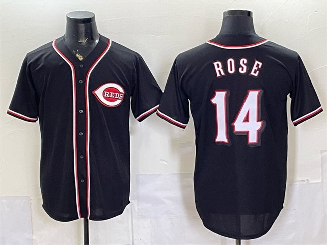 Cincinnati Reds #14 Pete Rose 2026 Fashion Replica Black CLOTHIN Out Stitched Jersey