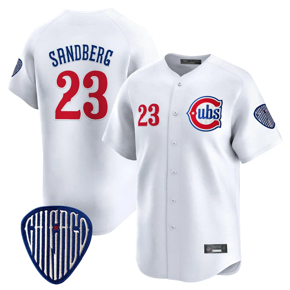 Chicago Cubs #23 Ryne Sandberg Player White CLOTHIN Vapor Premier Limited Home Stitched Jerseys