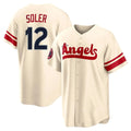 Los Angeles Angels #12 Jorge Soler Player Cream CLOTHIN City Connect Home Stitched Jerseys