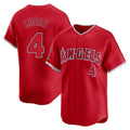 Los Angeles Angels #4 Christian Moore Player Red CLOTHIN Home Limited Stitched Jerseys