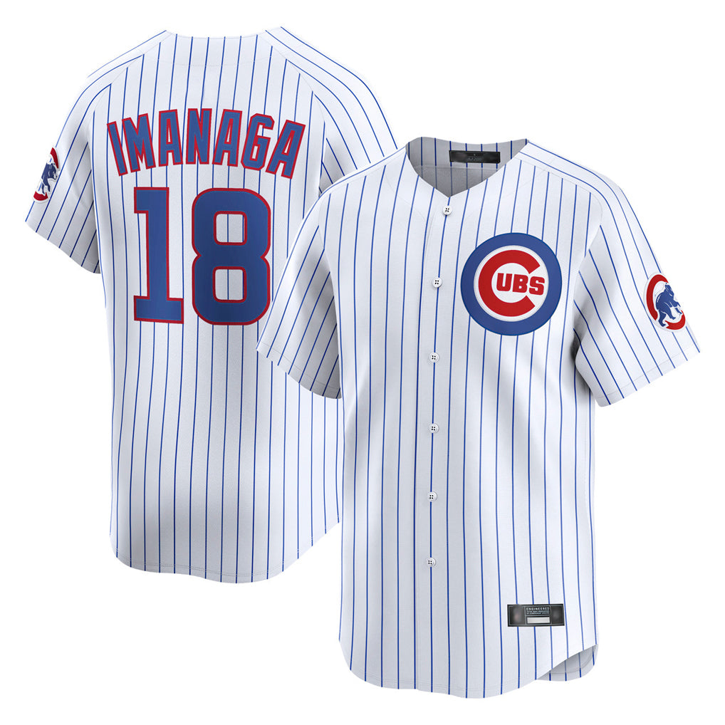 Chicago Cubs #18 Shota Imanaga Player White CLOTHIN Limited Home Game Stitched Jerseys