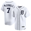 Detroit Tigers #7 Kevin McGonigle Player White CLOTHIN Home Limited Stitched Jerseys