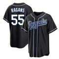 Kansas City Royals #55 Cole Ragans Player Black CLOTHIN Carbon Fashion Home Game Stitched Jerseys