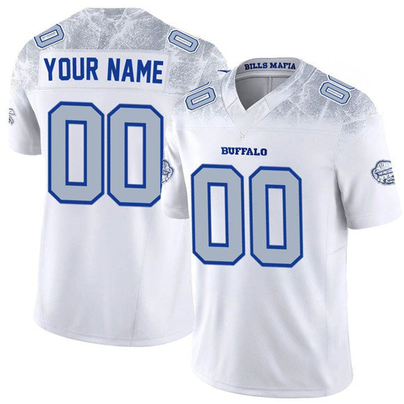 Custom B.Bills Active Player White CLOTHIN 2025 F.U.S.E. ¡°Rivalries¡± Vapor Untouchable Limited Stitched Jersey