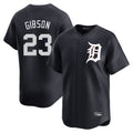 Detroit Tigers #23 Kirk Gibson Player Navy CLOTHIN Home Limited Game Stitched Jerseys