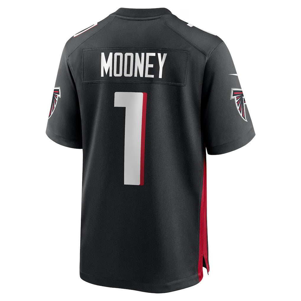 A.Falcons #1 Darnell Mooney Black CLOTHIN Team Game Jersey