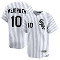 Chicago White Sox #10 Chase Meidroth Player White CLOTHIN Stripe Limited Home Stitched Jerseys