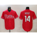 Philadelphia Phillies #14 Pete Rose Red CLOTHIN Cool Base Stitched Jersey