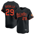 Baltimore Orioles #29 Samuel Basallo Player Black CLOTHIN Limited Home Game Stitched Jerseys