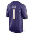B.Ravens Number #1 Dad Purple CLOTHIN Game Jersey