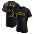 Cincinnati Reds #3 Ke'Bryan Hayes Player Black CLOTHIN Snake Skin City Limited Elite Home Stitched Jerseys
