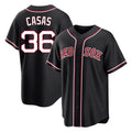 Boston Red Sox #36 Triston Casas Player Black CLOTHIN Out Home Game Stitched Jerseys