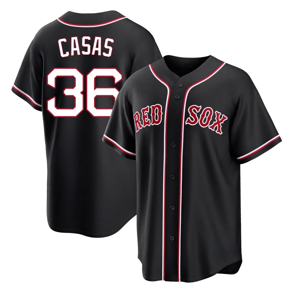 Boston Red Sox #36 Triston Casas Player Black CLOTHIN Out Home Game Stitched Jerseys