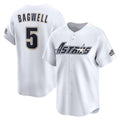 Houston Astros #5 Jeff Bagwell White CLOTHIN Throwback Cooperstown Collection Limited Jersey