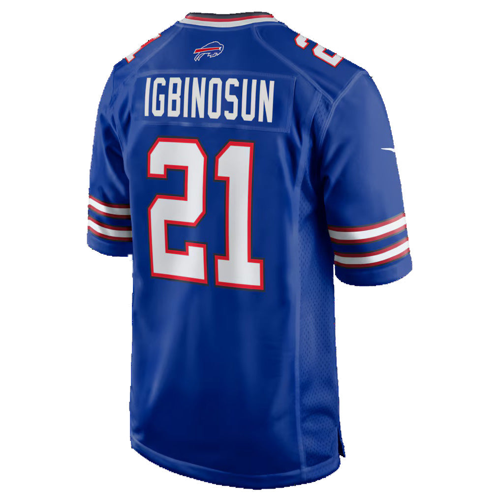 B.Bills #21 Davison Igbinosun Royal CLOTHIN Team Game Jersey