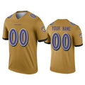 Custom B.Ravens Gold CLOTHIN Inverted Legend Jersey